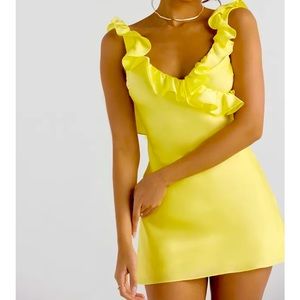 Yellow Silk Dress